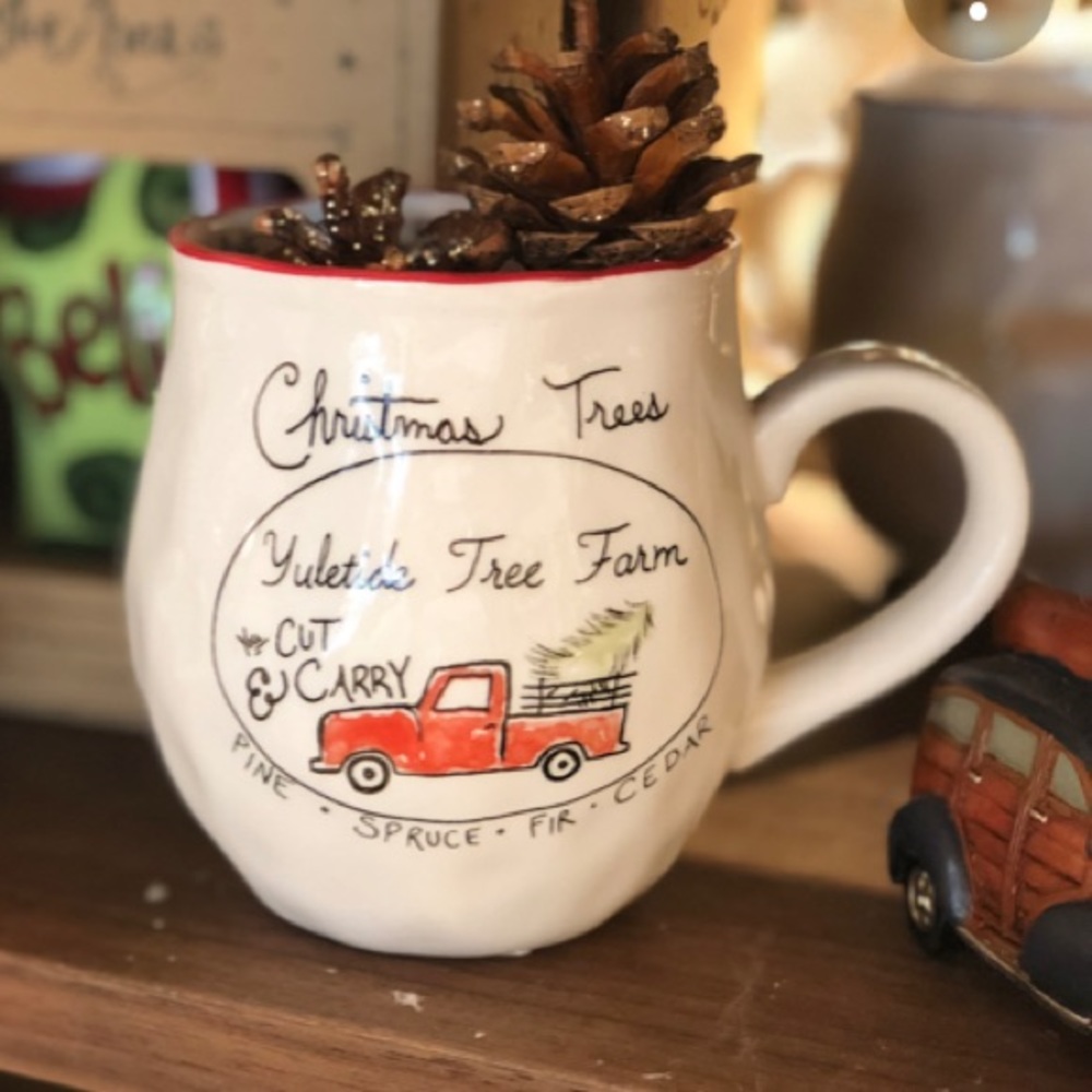 Set 6 Christmas trees Creative Co-Op Mugs